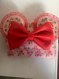 Rose Minnie Mouse loungefly Wallet