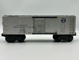 Lionel 3454 PRR Automatic Merchandise Car O Gauge Postwar Silver Untested
