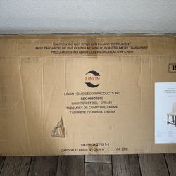 1 Brand New In Box Counter Stool Color Cream