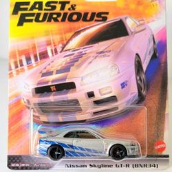 Hot Wheels Nissan Skyline R34 GTR Fast and Furious 