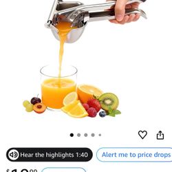 304 Stainless Steel Lemon Squeezer Heavy Duty - Brand New