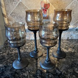 Glass Candle Holders 
