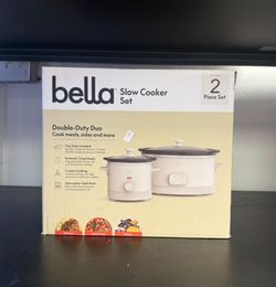 Bella slow cooker 2 piece set