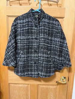 Merona Brown Tweed Cape - size small / medium