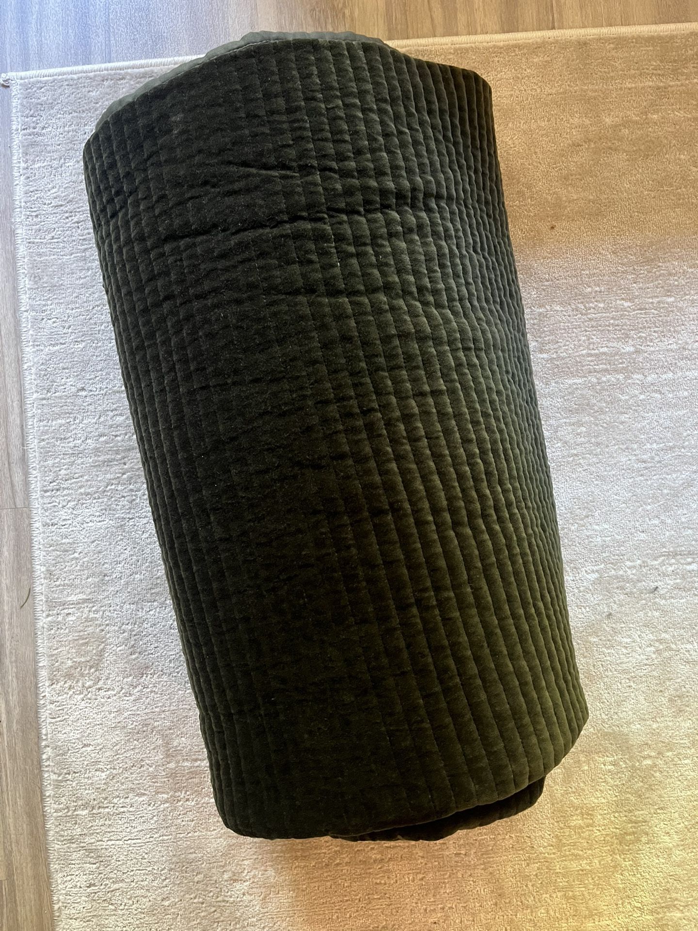 Crate & Barrel Velvet Quilt