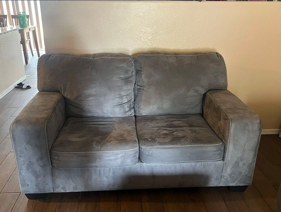 Loveseat and arm chair