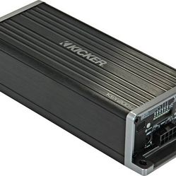 Compact 4-channel car amplifier with automatic tuning DSP — 50 watts RMS x 4       FREE INSTALLATION !!