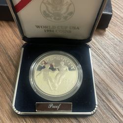 1994 Silver Proof World Cup Coin 