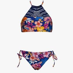 Hobie Girls 2 Piece Swimsuit  Sz 16