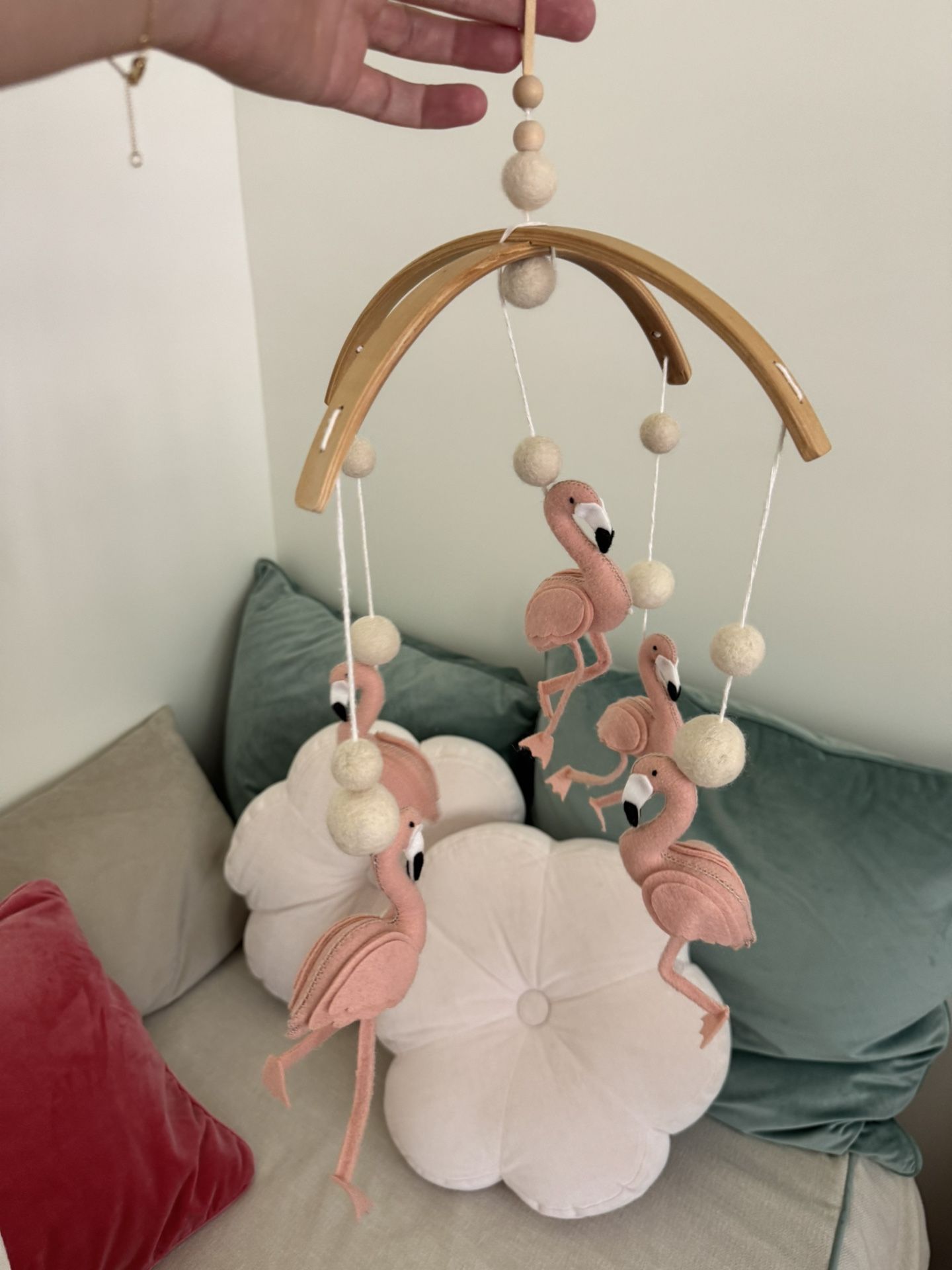 Flamingo mobile And Nursery Combo