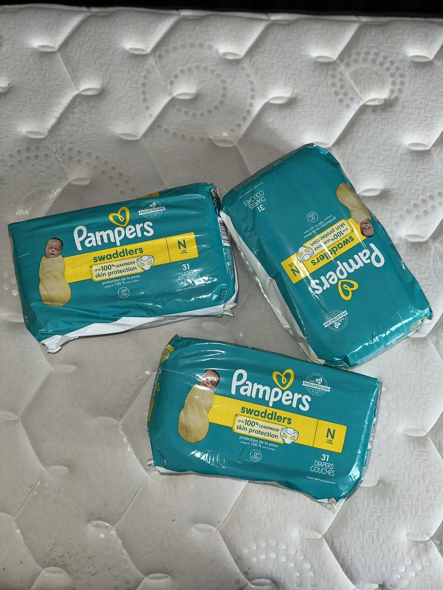 NEW Pampers Swaddlers Active Baby Diapers 3 Pack