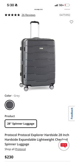 Protocol  JC Penny luggage w tsa locks
