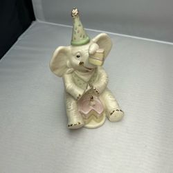 Lenox Celebrate with Cake” Elephant Figurine – Fine China with 24k Gold Accents