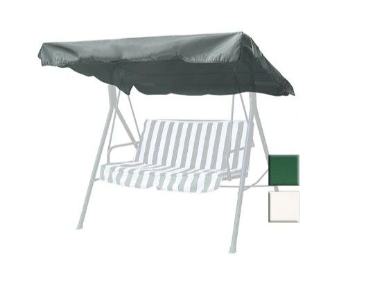 Patio Porch Replacement Swing Canopy 72"x53" (Color Opt: Green/Ivory) - Sun Protection - Spring Sale
