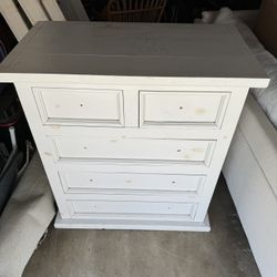 Shabby Chic Beachy White Dresser $20