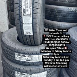 SET OF NEW TIRES LT245/75R16 FIRESTONE TRANSFORCE HT, INCLUDING MOUNTING AND BALANCING. ASK ME FOR ANY SIZE OR BRAND,