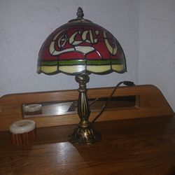 Tiffany Style Coca Cola Lamp