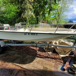 1988 Wahoo 16.2 Side Console w/ 1995 Merc-Force 70hp Outboard 