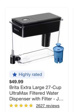 Brita XL 27-Cup UltraMax Filtered Water Dispenser