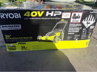 40V HP Brushless 20 in. Cordless Battery Walk Behind Push Lawn Mower with 6.0 Ah Battery and Charger