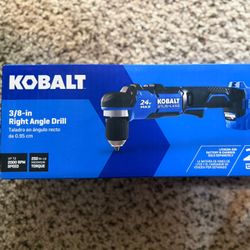 Brand New Kobalt 24v 3/8 Angle Drill 