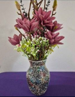 Vase from The Mosaic Magnolia Collection : Mosaic Magical Mauvement @ Lasting Creations
