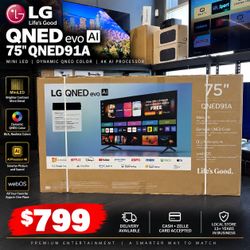 LG 75" QNED91A QNED evo AI 4K TV SMART BRANS NEW