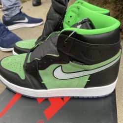 Nike Air Jordan 1 High Zoom size 8.5 . Rage Green Black. CK6637-002.