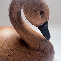 Hand Made Wood Swan