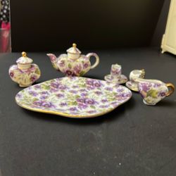 Vintage Miniature Porcelain 10 Piece 