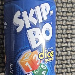 Skip-Bo Dice Game - Collectable Can / Coin Bank - Mattel 