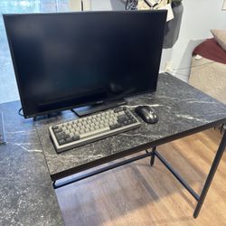 Gaming Desk, Keyboard And Mouse 