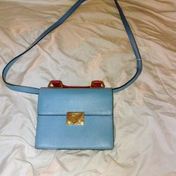 New Blue Purse With Red Handle By ARMANI !!!!