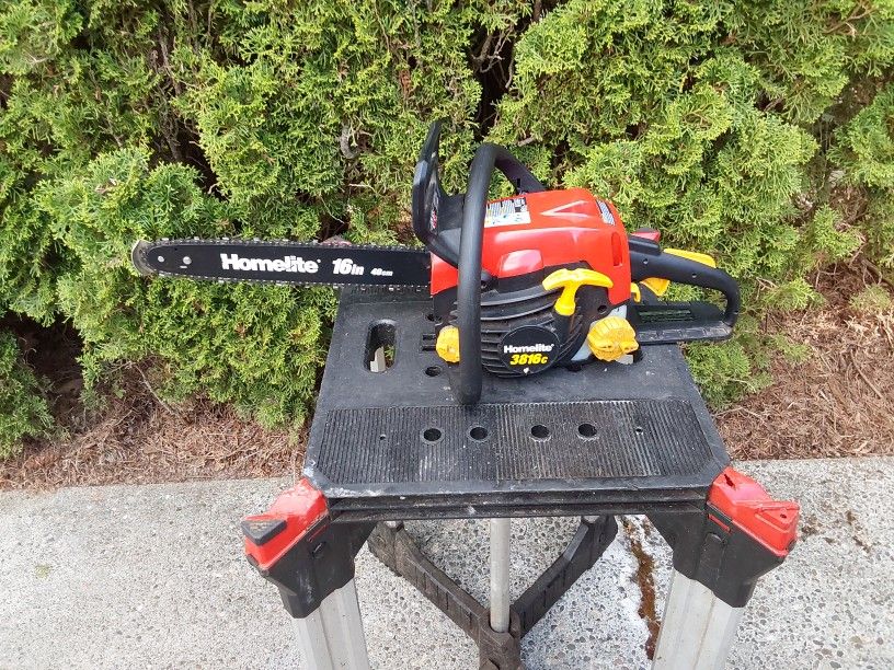 Homelite Chainsaw 16in Bar And Chain With Case