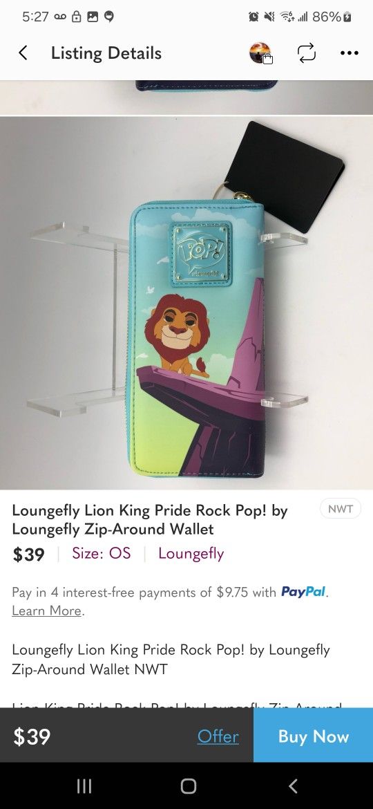 Loungefly Lion King Wallet
