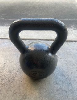 Athletic Works 50lb Kettlebell, Casting Iron, Durable