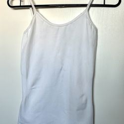 White Basic Tank Top Size S
