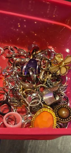 Vintage and modern jewelry rings