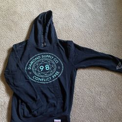 Diamond Supply Co. 98 Conflict Free Men's Medium Black Hoodie Sweatshirt