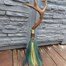 Decorative Brooms With Deer Horned Handle