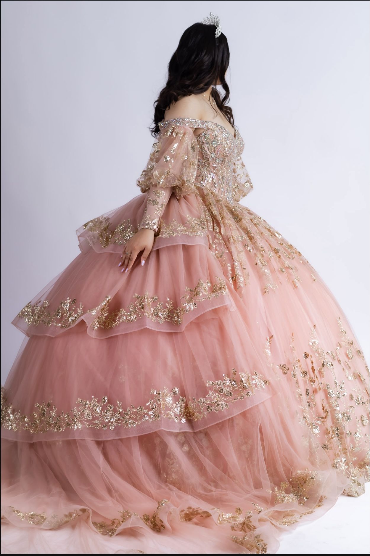 Vintage Style QuinceƱera Dress(Rose Gold)