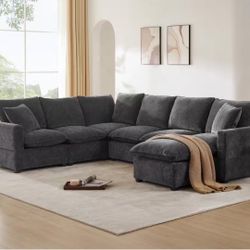 Grey Modular Sectional Sofa