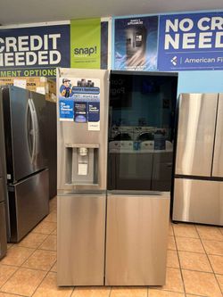 LG 27 Cu Ft Smart Side-By-Side InstaView Door-in-Door Refrigerator with Craft Ice Stainless Steel