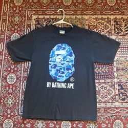 BAPE Blue Camo Tee – Authentic “By Bathing Ape” Shirt
