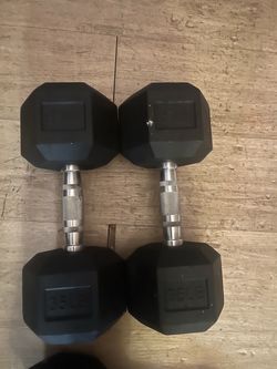 35lbs dumbbells pairs