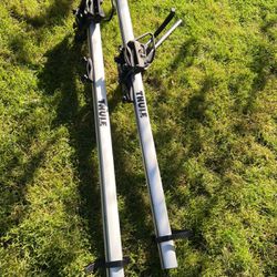 Two Thule Roof Racks For Bicycles