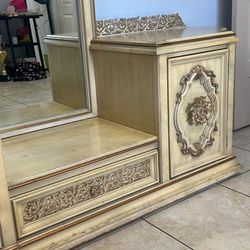 Antique Mirrored Bureau