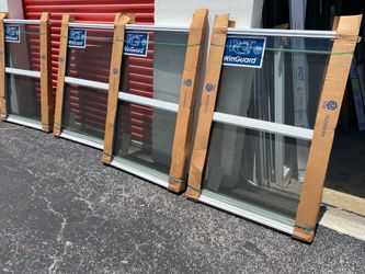 4x PGT 36x52 IMPACT WINDOWS NEW
