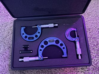 Pittsburgh 3 Pc. Micrometer Set and Pittsburgh Pro 12 Pc. Cold Chisel & Punch Set