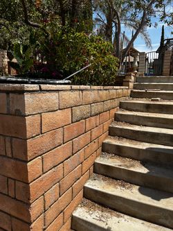Block Walls, mailboxes, planters, fireplace, barbecue pit